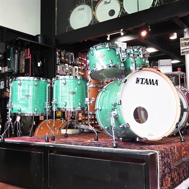 TAMA 【USED】 Starclassic Walnut/Birch 5pc Drum Kit -Surf Green Silk- [22BD，10TT，12TT，14FT，16FT/海外限定カラーモデル]