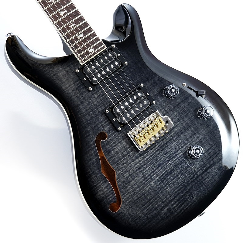 P.R.S. SE Custom 24 Semi-Hollow Piezo (Charcoal Burst) ｜イケベ楽器店オンラインストア