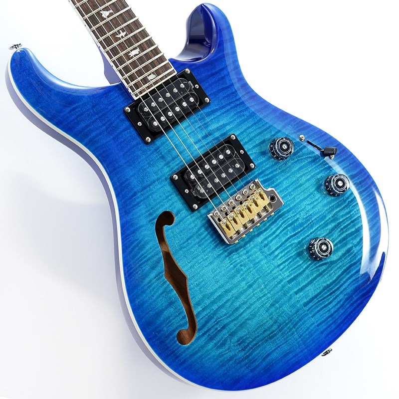 P.R.S. SE Custom 24 Semi-Hollow Piezo (Lake Blue ) ｜イケベ楽器店オンラインストア