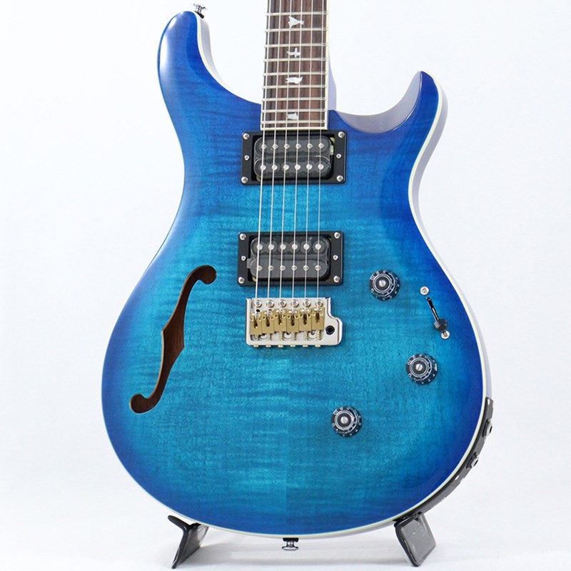 P.R.S. SE Custom 24 Semi-Hollow Piezo (Lake Blue) ｜イケベ楽器店オンラインストア