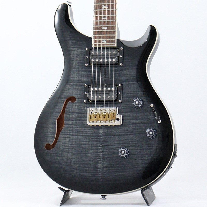 P.R.S. SE Custom 24 Semi-Hollow Piezo (Charcoal Burst) ｜イケベ楽器店オンラインストア