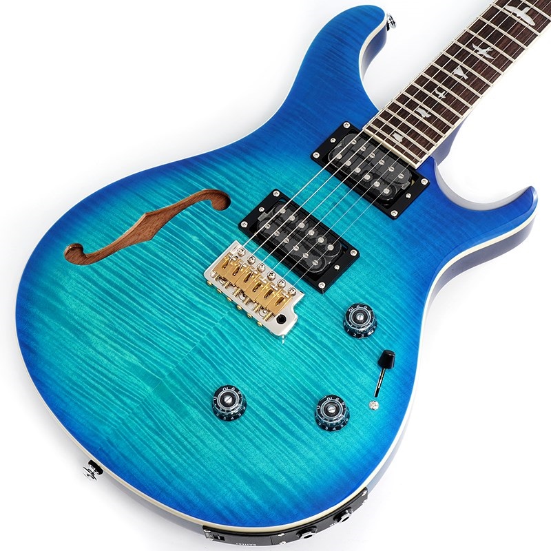 P.R.S. SE Custom 24 Semi-Hollow Piezo (Lake Blue ) ｜イケベ楽器店オンラインストア