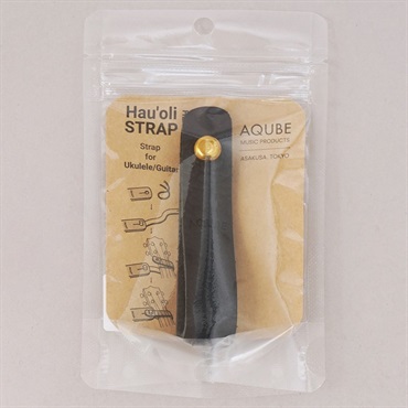 AQUBE MUSIC PRODUCTS ハウオリ ウクレレ&ギターヘッドストラップ214 (BLACK) アクビ