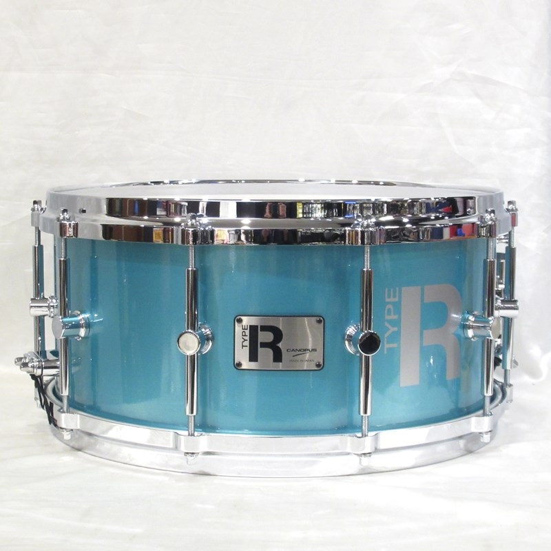 CANOPUS MTR-1465DH [Type-R BULLET Snare Drum 14''×6.5'' - Turquoise  Metallic Lacquer] ｜イケベ楽器店オンラインストア