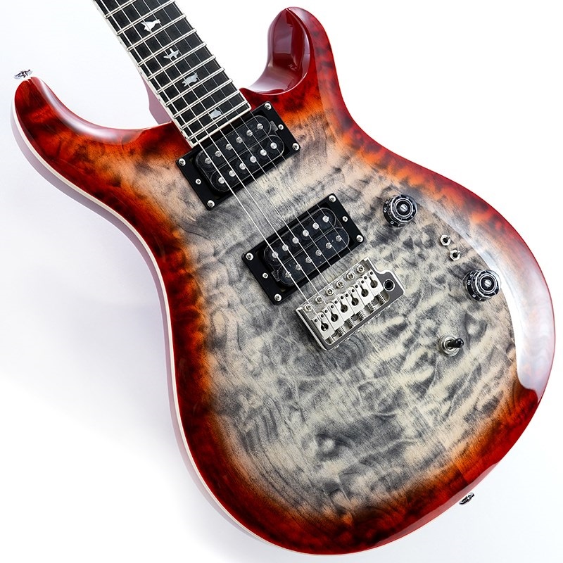 P.R.S. SE Custom 24-08 Quilt Package (Charcoal Cherry Burst)