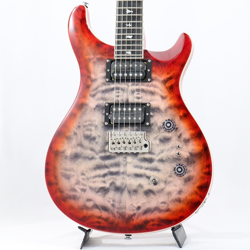 P.R.S. SE Custom 24-08 Quilt (Charcoal Cherry Burst)