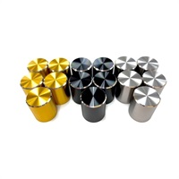 ミニノブ5個セット 【ミリφ6.0/ゴールド/ドットなし】 【特価】