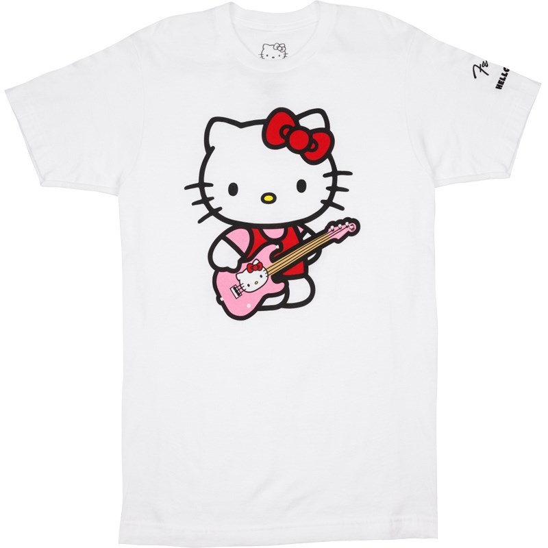 FENDER(R) x HELLO KITTY(R) WHITE SLEEVE HIT LOGO TEE S (SMALL) (#9190189306)の商品画像