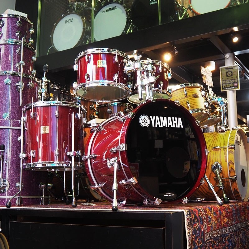 YAMAHA 【USED】Birch Custom Absolute 4PC Set [20BD，10TT，12TT，14FT/ハードケース付属]  ｜イケベ楽器店オンラインストア