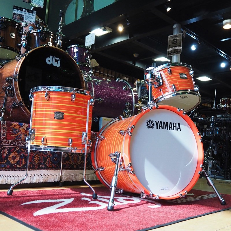 YAMAHA 【USED】CLUB CUSTOM 3pc Drum Set:Swirl Orange [18BD，12TT，14FT/Made In Japan]