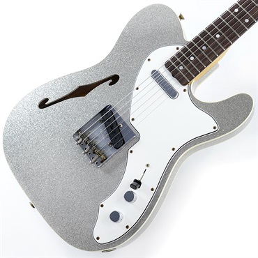 Fender Custom Shop F24 LTD '60 Telecaster Custom Thinline Journeyman Relic/Aged Silver Sparkle SN.CZ580148