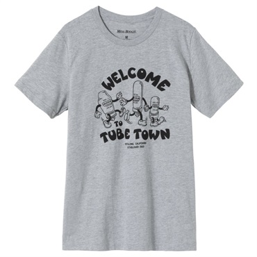 Gibson Welcome to Tube Town Tee (Gray)， (XL) [MA-TEE-TOWN-GRY-XL]