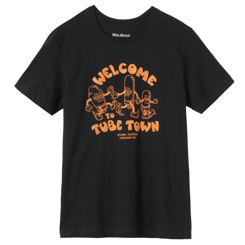 Gibson Welcome to Tube Town Tee (Black)， (XL) [MA-TEE-TOWN-BLK-XL]