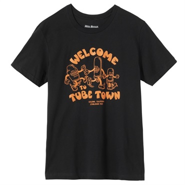 Gibson Welcome to Tube Town Tee (Black)， (Medium) [MA-TEE-TOWN-BLK-MD]