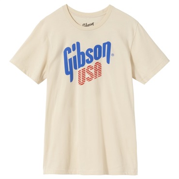 Gibson Gibson USA Tee (Cream)， XL [GA-TEE-USA-CRM-XL]