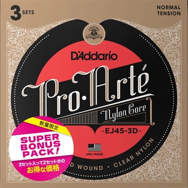 D’Addario EJ45-3DBP (Normal Tension) 【3SET SUPER BONUS PACK】