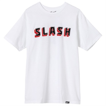 Gibson SLASH Tee (White)， (Large) [GA-SLSH-BLOCK-WHT-LG]