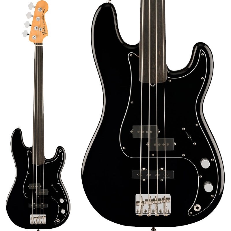 Fender USA Tony Franklin Fretless Precision Bass (Black/Ebony)