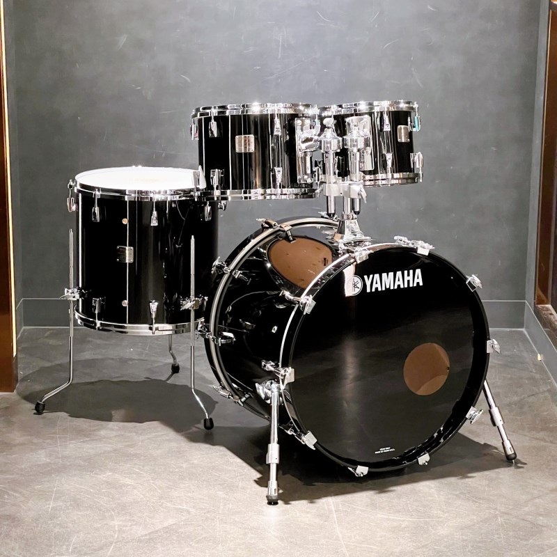 YAMAHA 【USED】 Maple Custom Absolute Nouveau 4pc Set [22BD，10TT，12TT，16TT /  Solid Black][Made In Japan] ｜イケベ楽器店オンラインストア