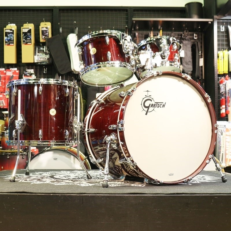 GRETSCH USA Custom 4pc Drum Kit [BD22，FT16、TT12、TT10] - Walnut Gloss- 【店頭展示特価品】