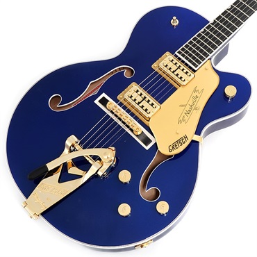 GRETSCH G6120TG Players Edition Nashville Hollow Body with String-Thru Bigsby and Gold Hardware (Azure Metallic)