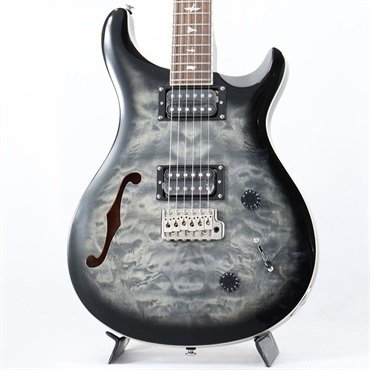 P.R.S. SE Custom 22 Semi-Hollow Quilt (Charcoal Burst) [SN.CTI F024517] 【特価】【2023年生産モデル】