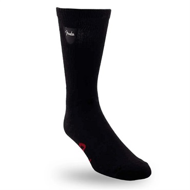 PERRI'S FGA302-001-L FENDER(R) PICK POCKET SOCKS BLACK (LARGE)