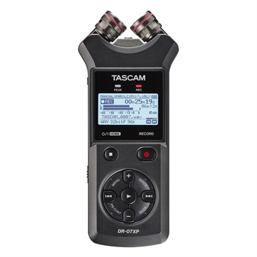 TASCAM 【ご予約商品・3月以降順次入荷予定】DR-07XP(可動式マイク搭載32ビットフロート録音対応ステレオポータブルレコーダー)(ハンディーレコーダー・USBオーディオインターフェース)(タスカム)(DR07XP)