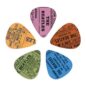 D’Addario The Beatles 1964 Tour Ticket Stub Guitar Picks [1CWH4-10B11]