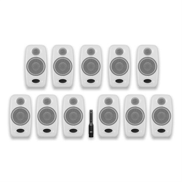 IK Multimedia iLoud Micro Monitor Pro White Immersive Bundle(11本セット・イマーシブバンドル)(ホワイト)(アイラウド)(ARCルーム補正機能内蔵モニタースピーカー)