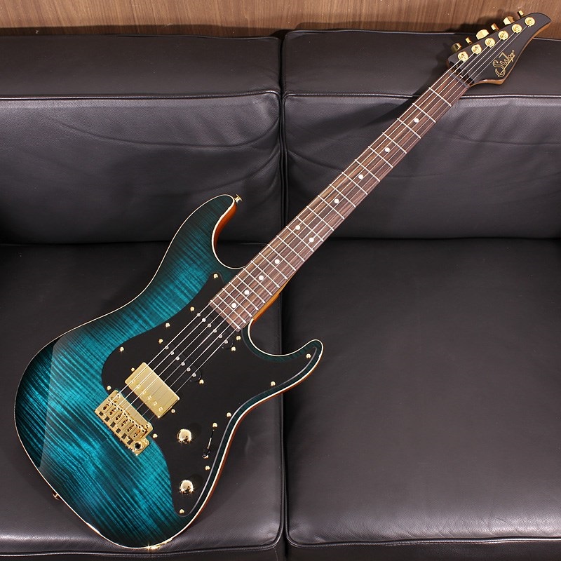 Suhr Guitars Standard Flame Maple Top Trans Teal Burst SN. 83124