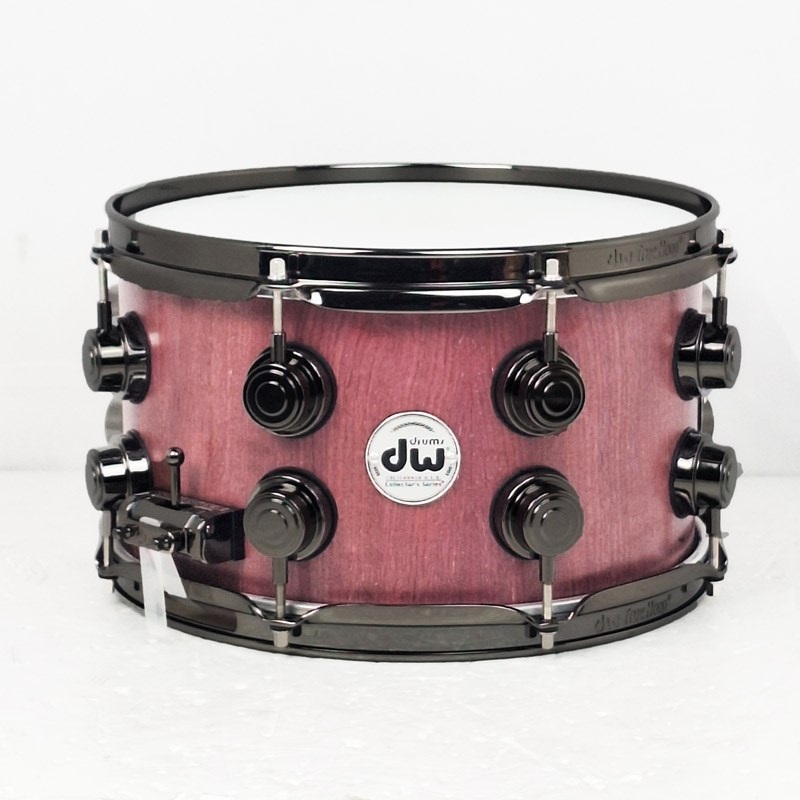 dw DRU20712SSNRN101[Collector's Pure Purpleheart Snare Drum VLT Shell 12×7 - Natural Satin Oil w/Black Nickel Hardware]