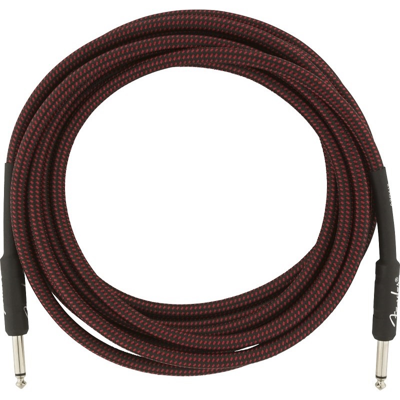 Fender USA Professional Series Instrument Cable， 15'， Red Tweed(0990820064)