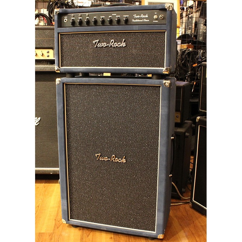 Traditional Clean 100Watt Head / 2x12 Oval Back Cabinet Dark Blue Suede Setの商品画像