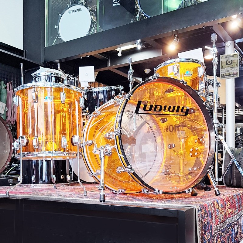 【USED】Amber Vistalite 3pc Drum Kit [22BD.16FT.12TT/ファイバーケース付属]の商品画像