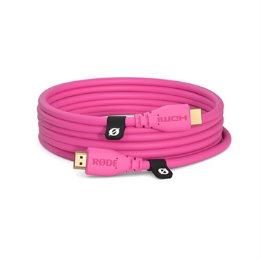RODE HDMIケーブル 3m(ピンク)(ロード)(4K60p/18Gbps)(HDMI 2.0規格)