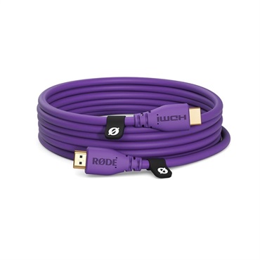 RODE HDMIケーブル 3m(パープル)(ロード)(4K60p/18Gbps)(HDMI 2.0規格)