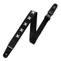 DURA GUITAR STRAP VG HARDCORE SERIES WHITE CROSS