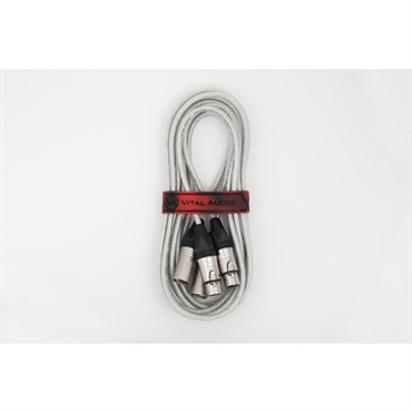 VitalAudio VAB-N Pair 1.0m 3MX/3FX(VBN P-1MF)(XLRオス-XLRメス)(バイタルオーディオ)(2本セット)