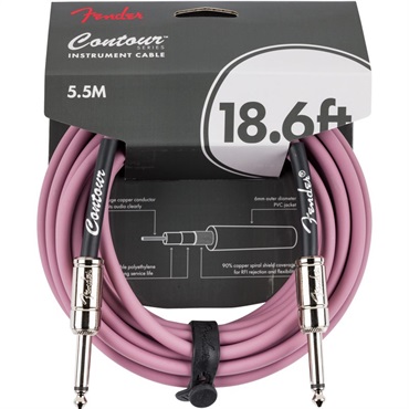 Fender USA CONTOUR SERIES INSTRUMENT CABLE (18.6feet/BARGUNDY MIST)(#0990571866)