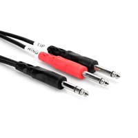 STP-203　ステレオフォンオス-モノラルフォンオスx2 インサーションケーブル 3m