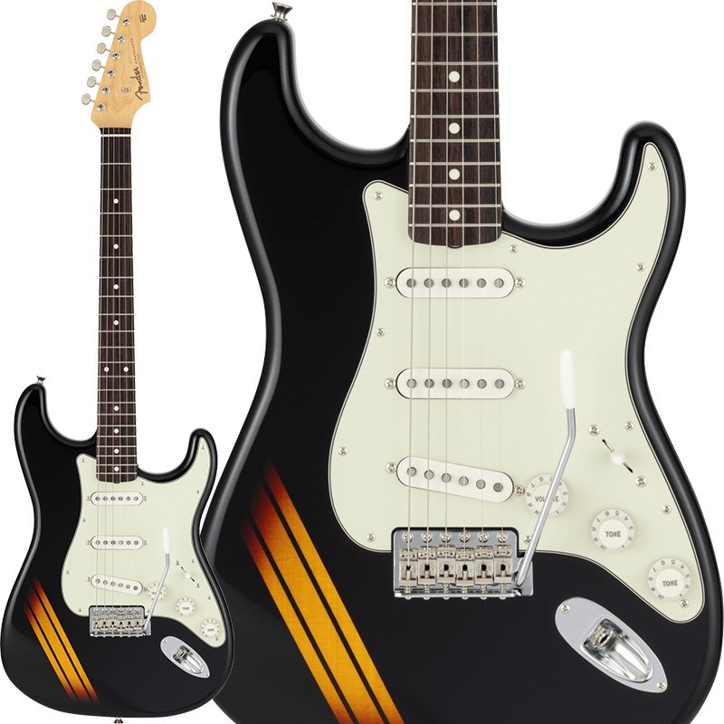 Fender Made in Japan Traditional 2025 Collection 60s Stratocaster (Competition Black/3-Color Sunburst/Rosewood)