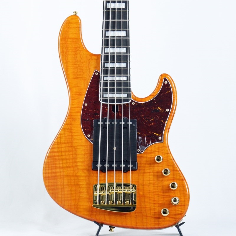 MAYONES Jabba Custom 5 1Pcs 5A Flame Maple Top w/Tortoise PG (Trans Orange Gloss) 【50周年記念 超得クーポン5%OFF対象品】