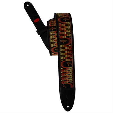 P.R.S. PRS 2.4inch Padded Guitar Strap w/FLASH Custom Jacquard Birds Wavelength (Yellow)