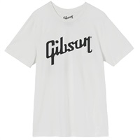 GA-TEE-LOGO-WHT-LG Gibson Logo Shirt White Exclusive (Large)