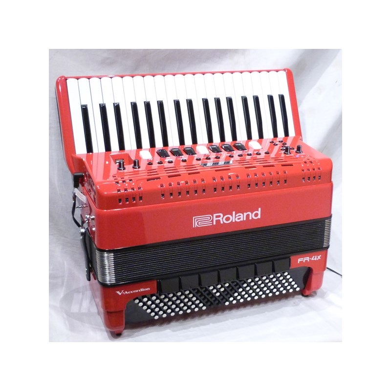 Roland 【創業50周年大決算SALE】 FR-4X RD レッド (1台限定・展示クリアランス超特価！) ローランド Vアコーディオン 電子 ピアノ式 37鍵盤 中型