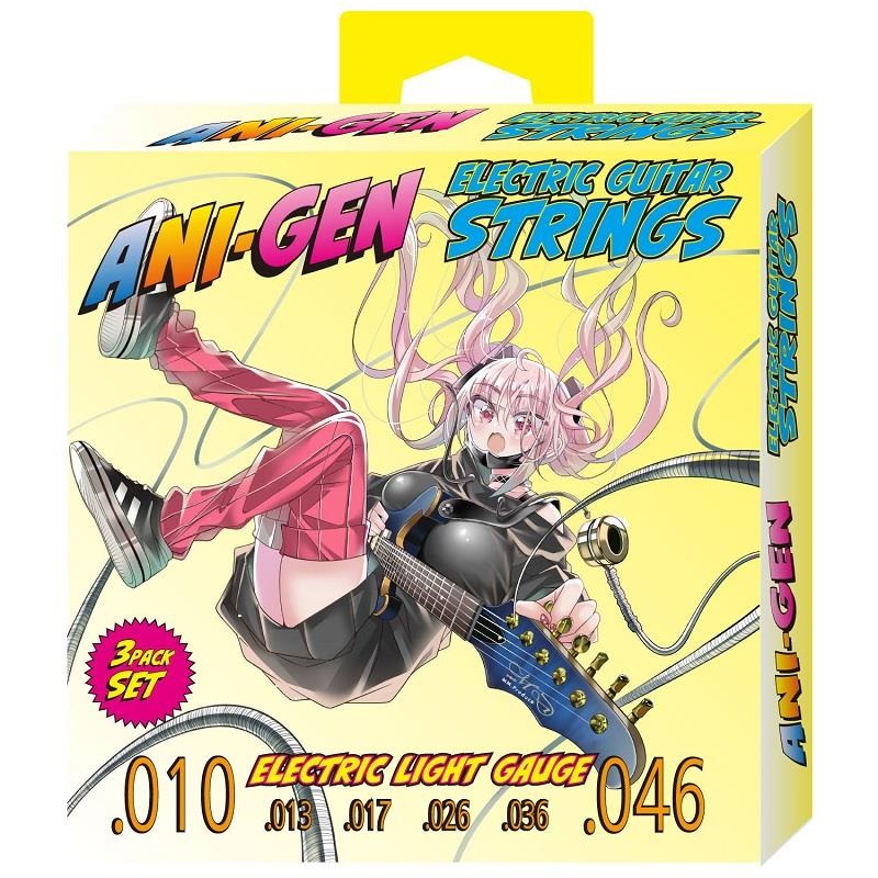 Kikutani ANI-GEN エレキギター用3SETパック弦(10-46)[ANI-SE10]