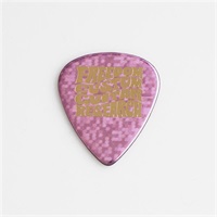 Pick SP-PK-09 [Celluloid/ティアドロップ/スパンコールピンク/1.2mm/金ロゴ]