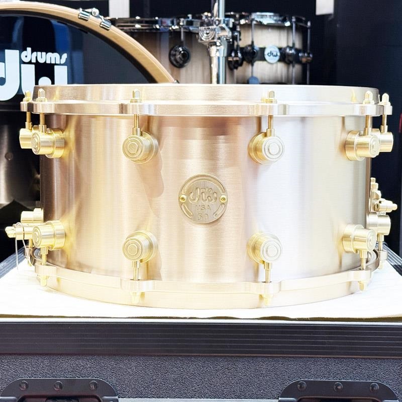 dw dw MFG True-Cast Snare Drum 14×7 [Sand-Cast，Machined Bell Bronze Shell and Hardware/No.050 of 100/専用ハードケース付属/DRVZ0714STZ]