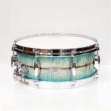 TAMA TMS1455DR-ECB [STAR Maple 14''×5.5'' Snare Drum - Emerald Sea Curly Maple Burst]【Made in Japan】